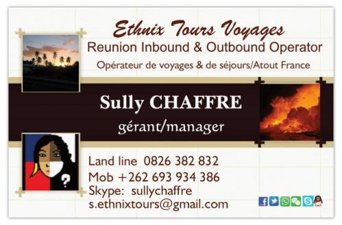 Carte de visite ethnix tours voyages